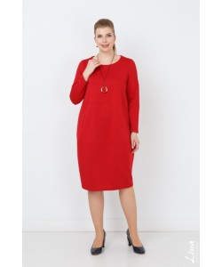  Платье "Богдана" цвет красный