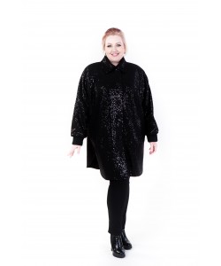 Демисезонное пальто "Одри" цвет черный
